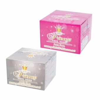 แพ็คเกจใหม่ Princess Skin Care ครีมหน้าเงา Aura face 20 กรัม + ครีมหน้าขาว White 20 กรัม แพ็คเกจใหม่ Princess Skin Care ครีมหน้าเงา Aura face 20 กรัม + ครีมหน้าขาว White 20 กรัม