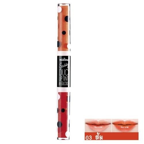 มิสทิน แซสซี่ ดูโอ้ ลิป ทินท์ แอนด์ กลอส MISTINE SASSY DUO LIP TINT & GLOSS NO.03 ส้ม 2 ก. มิสทิน แซสซี่ ดูโอ้ ลิป ทินท์ แอนด์ กลอส MISTINE SASSY DUO LIP TINT & GLOSS NO.03 ส้ม 2 ก.