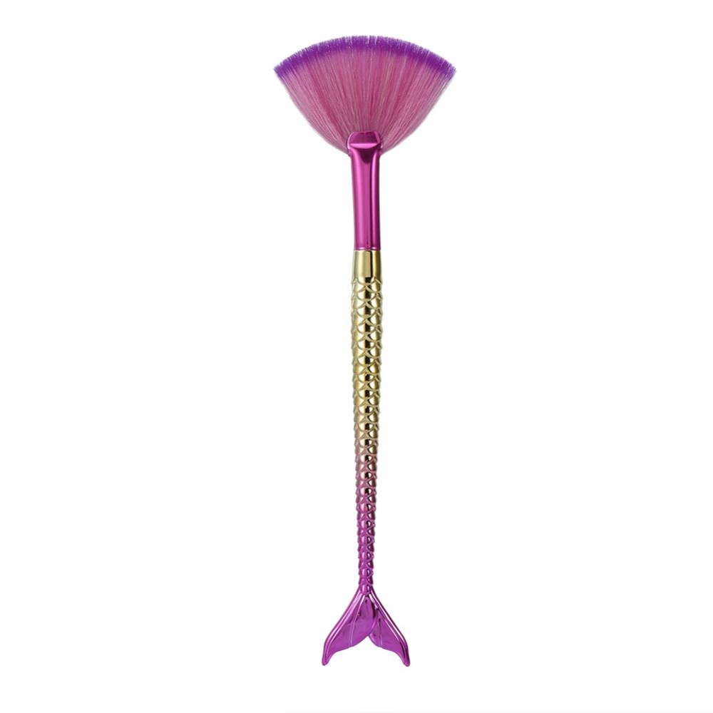 Professional Powder Contour Blush Fan Brush Face Eye Makeup Tool (S) - intl Professional Powder Contour Blush Fan Brush Face Eye Makeup Tool (S) - intl