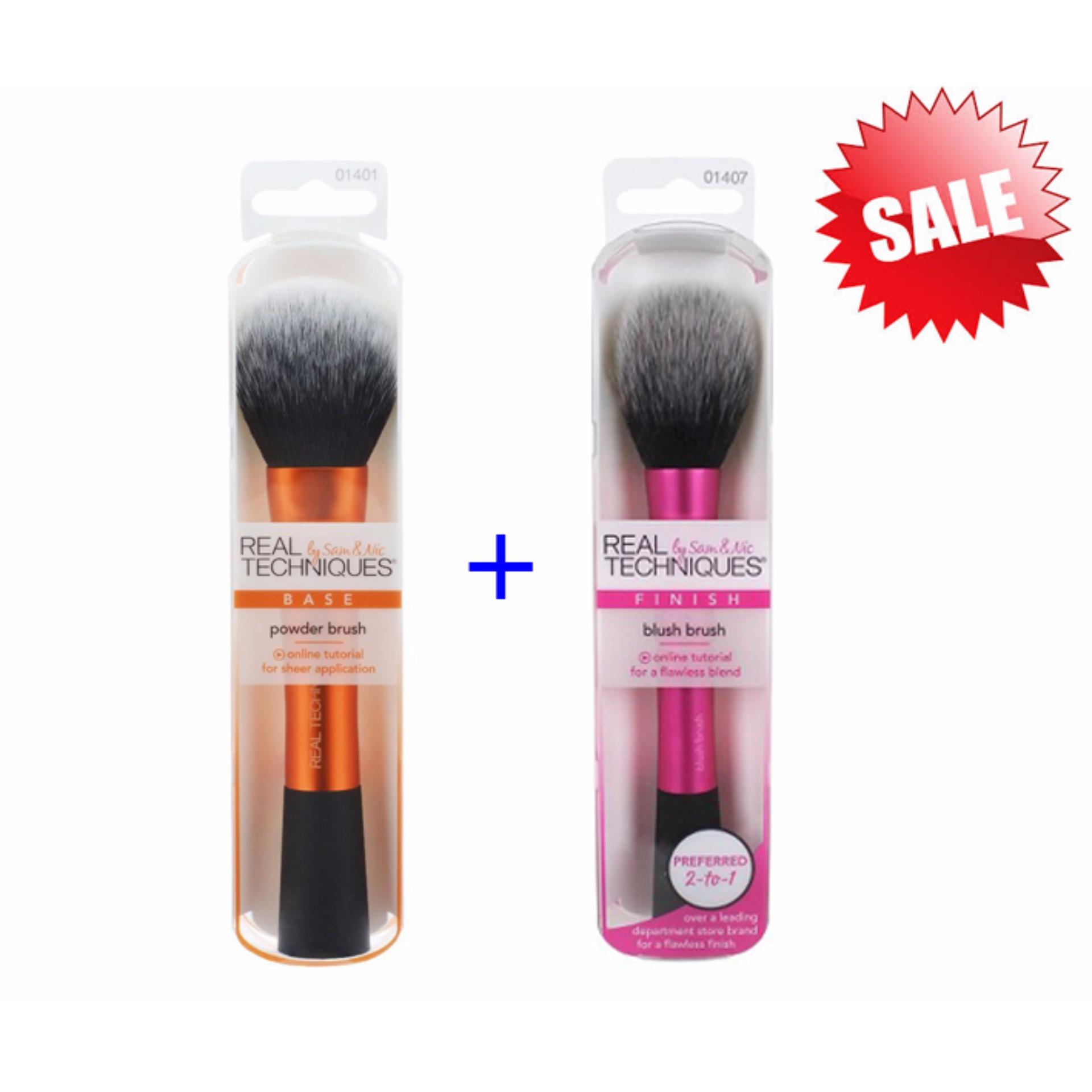 Real Techniques แปรงแต่งหน้า Blush Brush + Powder Brush Real Techniques แปรงแต่งหน้า Blush Brush + Powder Brush