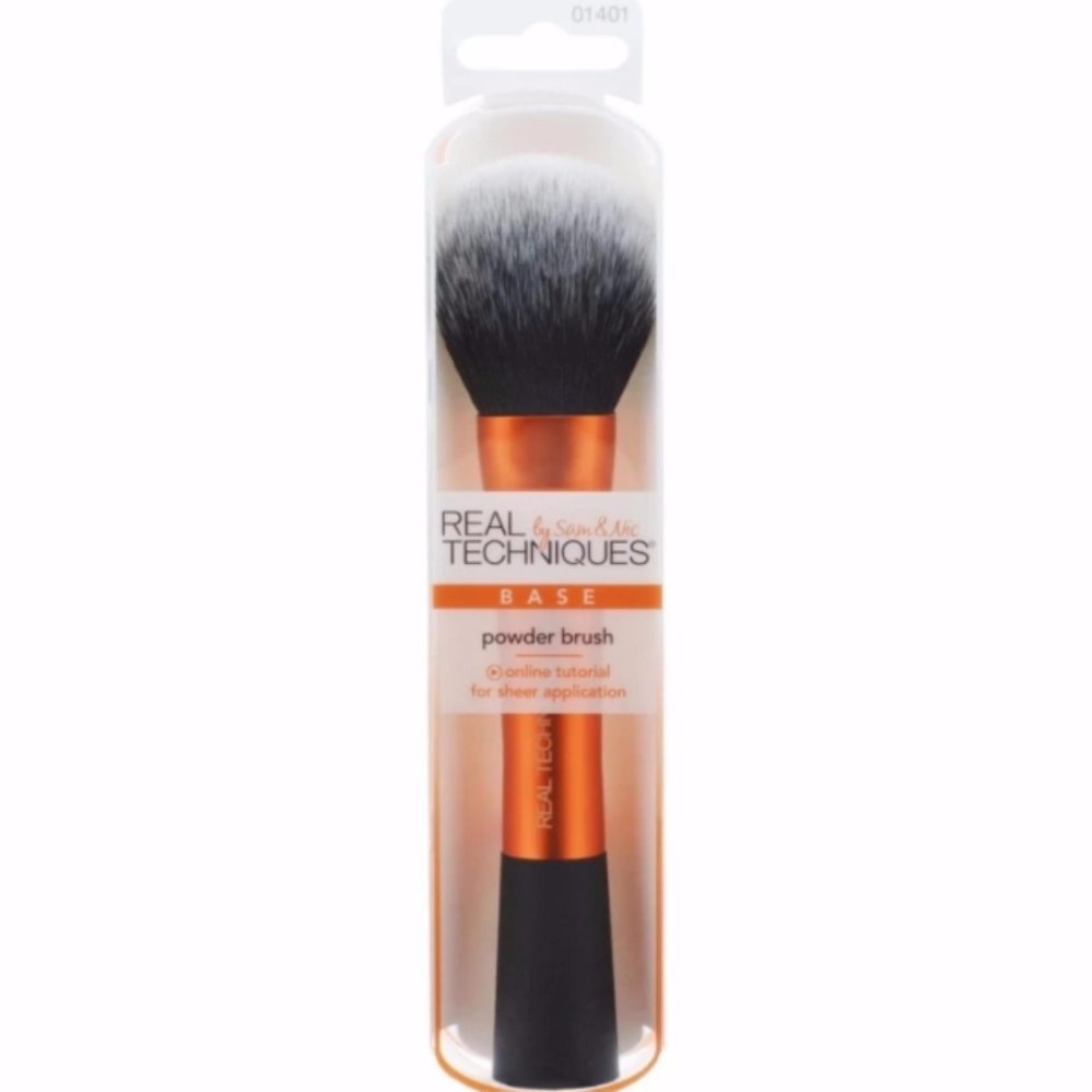 Real Techniques POWDER BRUSH (สีส้ม)1ชิ้น Real Techniques POWDER BRUSH (สีส้ม)1ชิ้น