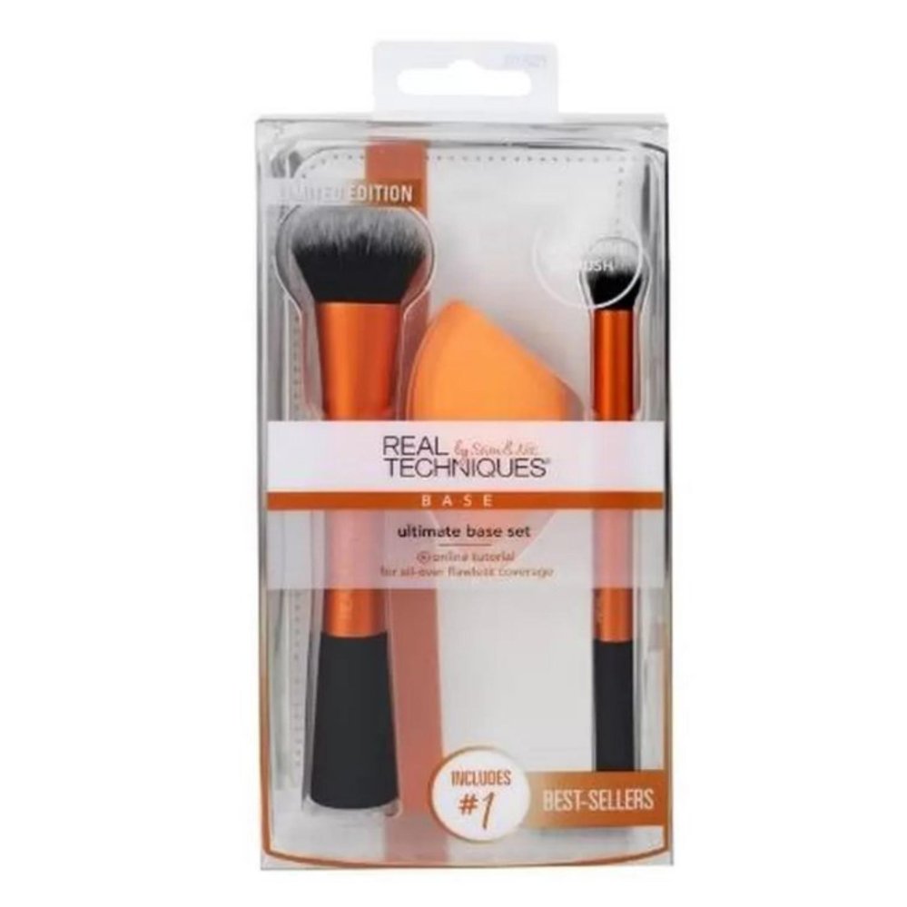 Real Techniques แปรงสีส้ม Ultimate Base Set(แปรง2+ฟองน้ำ1)1ชิ้น Real Techniques แปรงสีส้ม Ultimate Base Set(แปรง2+ฟองน้ำ1)1ชิ้น