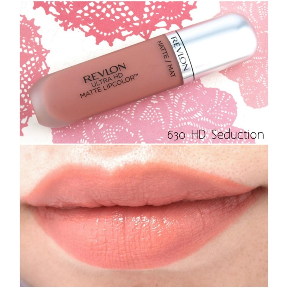 Revlon Ultra HD Matte Lipcolor 630 seduction นู้ด Revlon Ultra HD Matte Lipcolor 630 seduction นู้ด