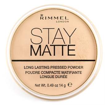 RIMMEL London Stay Matte Long Lasting Pressed Powder No.001 Transparent 14g.