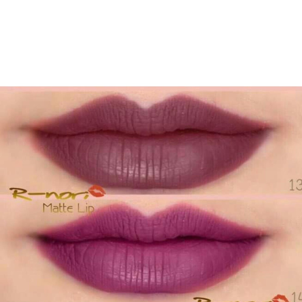 Rnori ลิปสติกสีชัดกันน้ำ ติดทนนาน (เซตจับคู่)