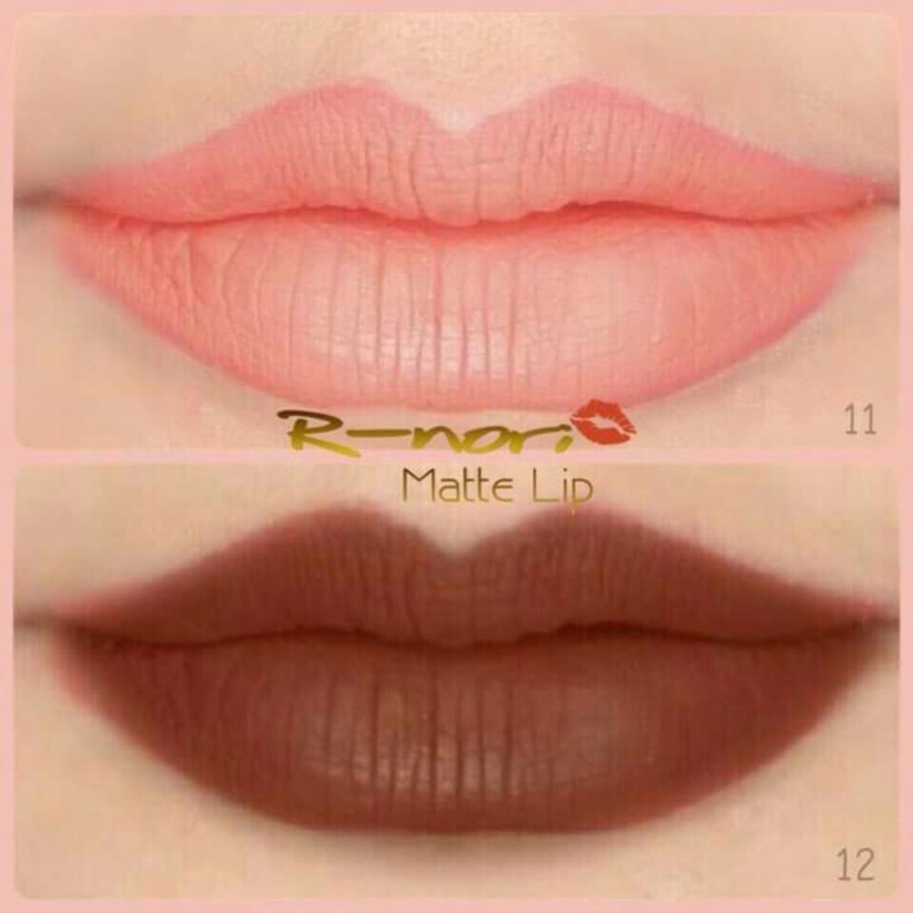 Rnori ลิปสติกสีชัดกันน้ำ ติดทนนาน (เซตจับคู่) Rnori ลิปสติกสีชัดกันน้ำ ติดทนนาน (เซตจับคู่)