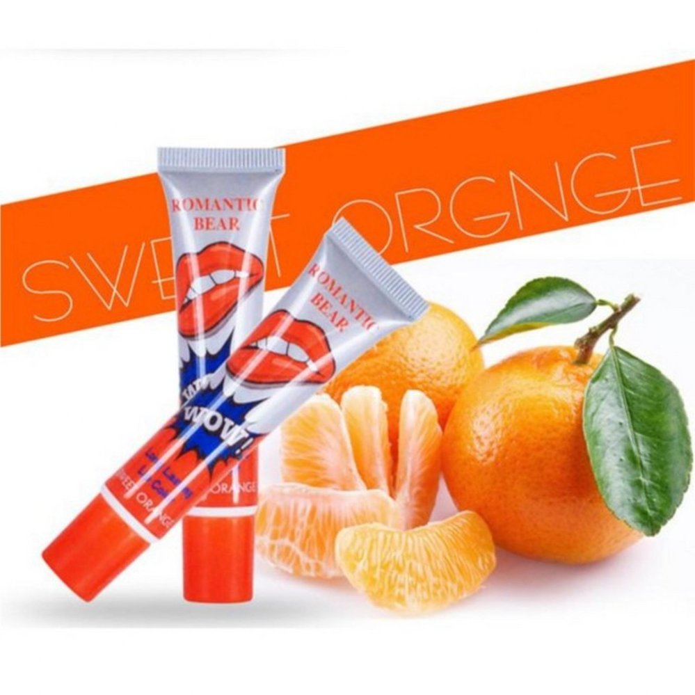 ROMANTIC BEAR LIP TATTOO ลิปกลอสแบบลอกออกเหมือนสักสีปาก(SWEET ORANGE) ROMANTIC BEAR LIP TATTOO ลิปกลอสแบบลอกออกเหมือนสักสีปาก(SWEET ORANGE)