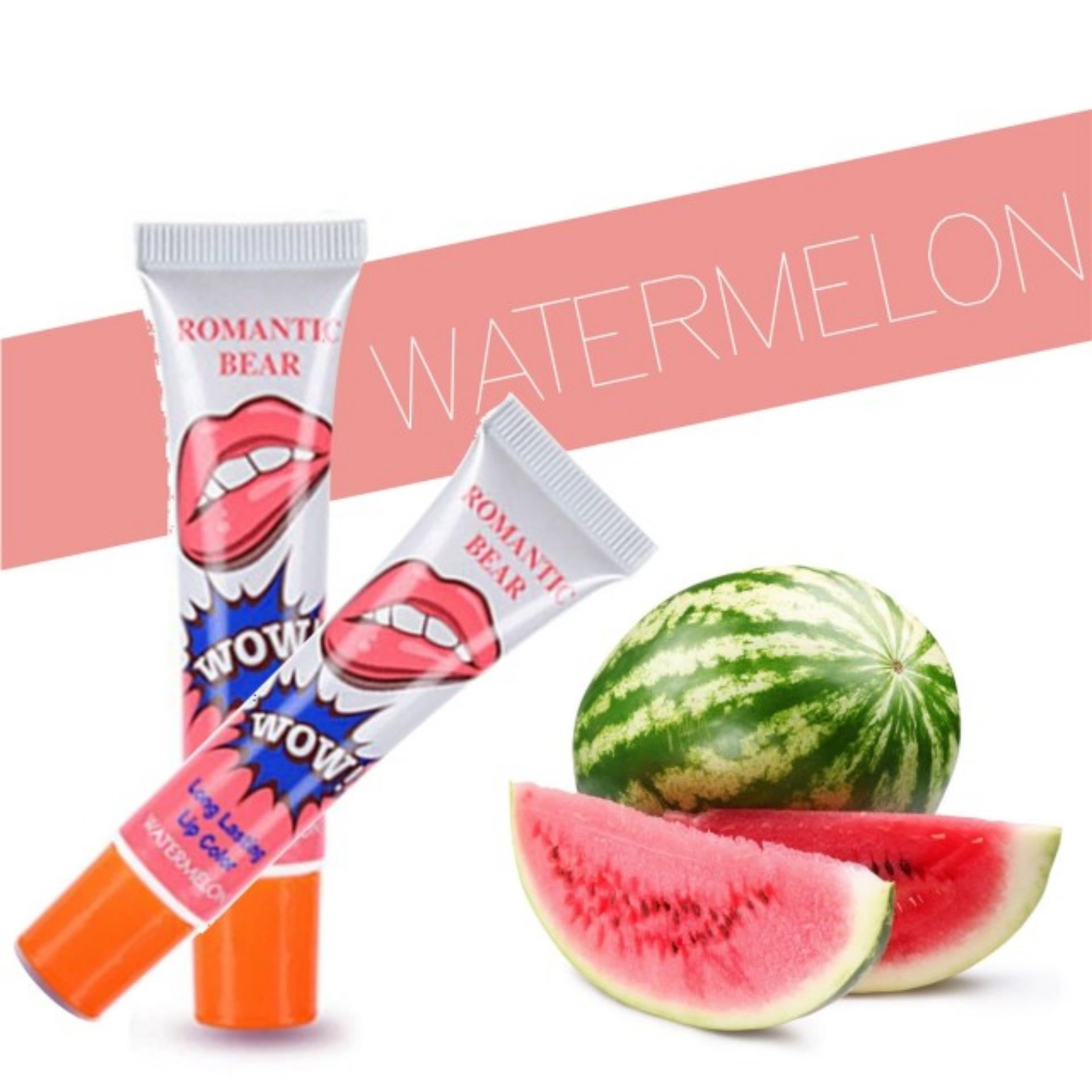 ROMANTIC BEAR LIP TATTOO ลิปกลอสแบบลอกออกเหมือนสักสีปาก(WATERMELON) ROMANTIC BEAR LIP TATTOO ลิปกลอสแบบลอกออกเหมือนสักสีปาก(WATERMELON)
