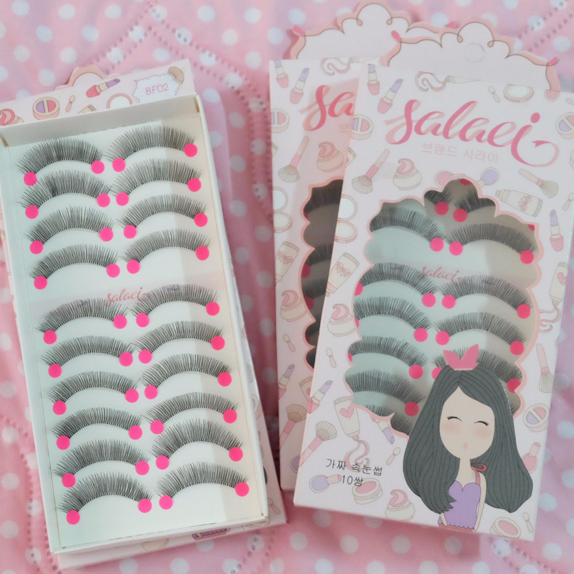 Sala ei ขนตาปลอมสระอิ รุ่น BF 02 false eyelashes 10 คู่