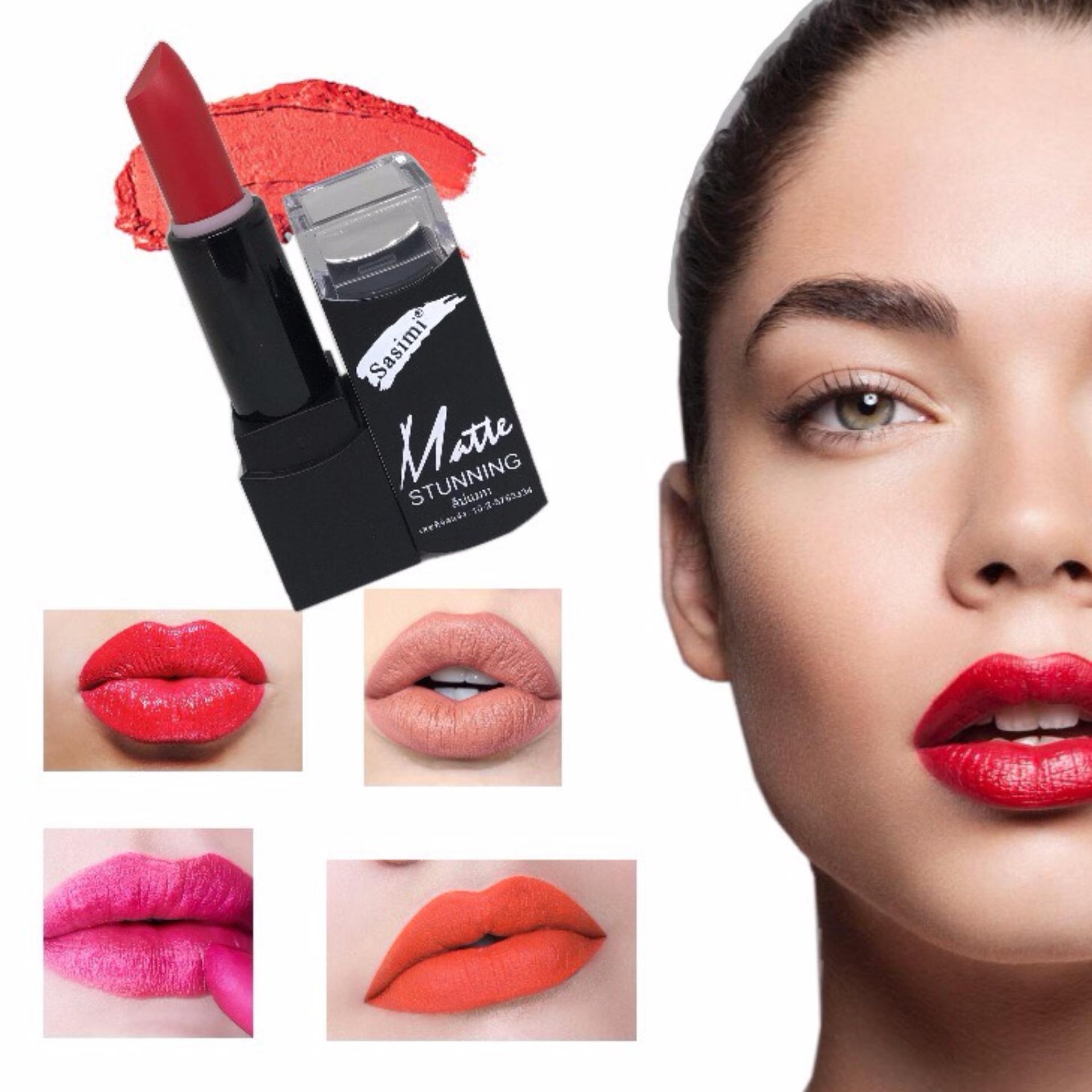 Sasimi Lip Matte Stunning ลิปแมต คละสี 1 ชิ้น Sasimi Lip Matte Stunning ลิปแมต คละสี 1 ชิ้น