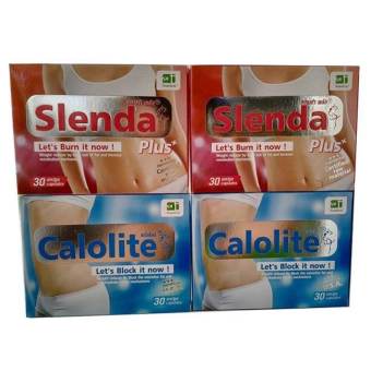 SET BLOCK AND BURN TWO (CALOLITE 30เม็ด x 2 กล่อง + SLENDRA PLUS x 2 กล่อง) SET BLOCK AND BURN TWO (CALOLITE 30เม็ด x 2 กล่อง + SLENDRA PLUS x 2 กล่อง)