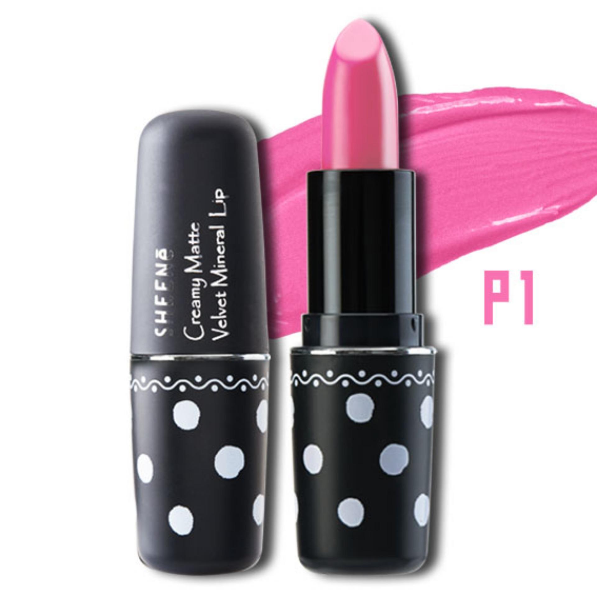 SHEENE CREAMY MATTE VELVET MINERAL LIP สี F1 ลิปสติกเนื้อครีมกึ่งด้าน ให้สัมผัสเนียนนุ่ม ดุจกำมะหยี่ในแบบ VELVET LOOKสัมผัสเข้มข้นทั้งชุ่มฉ่ำเนื้อกำมะหยี่ SHEENE CREAMY MATTE VELVET MINERAL LIP สี F1 ลิปสติกเนื้อครีมกึ่งด้าน ให้สัมผัสเนียนนุ่ม ดุจกำมะหยี่ในแบบ VELVET LOOKสัมผัสเข้มข้นทั้งชุ่มฉ่ำเนื้อกำมะหยี่