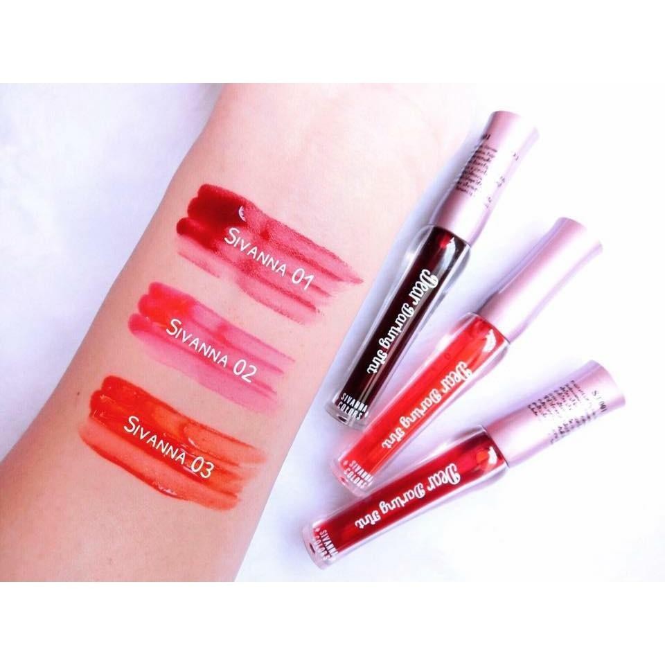 Sivanna Colors Dear Darling Tint ST001 ซีเวียน่า ติ้น สิวันนา ลิปทิ้น ติ้นทาปาก ทินท์ทาแก้ม ทาได้ทั้งแก้มและปาก กันน้ำ