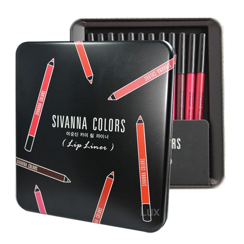 Sivanna Colors Lip Linerดินสอเขียนขอบปาก ซีเวียน่า ลิปไลเนอร์12เฉดสี(1กล่อง) Sivanna Colors Lip Linerดินสอเขียนขอบปาก ซีเวียน่า ลิปไลเนอร์12เฉดสี(1กล่อง)