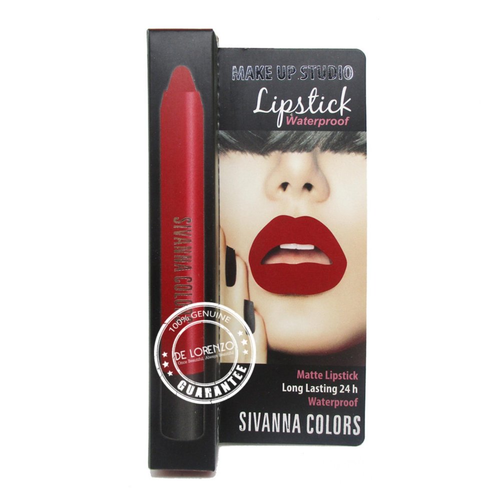 Sivanna Colors Matte Lipstick Water Proof HF771 ซีเวียน่า ลิปเนื้อแมท ลิปสติกเนื้อแมท ลิปดินสอ สิวันนา ลิป ลิปสติก เบอร์08