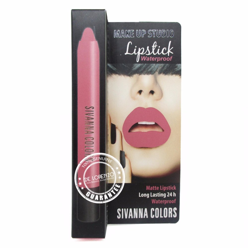 Sivanna Colors Matte Lipstick Water Proof HF771 ซีเวียน่า ลิปเนื้อแมท ลิปสติกเนื้อแมท ลิปดินสอ สิวันนา ลิป ลิปสติก เบอร์08