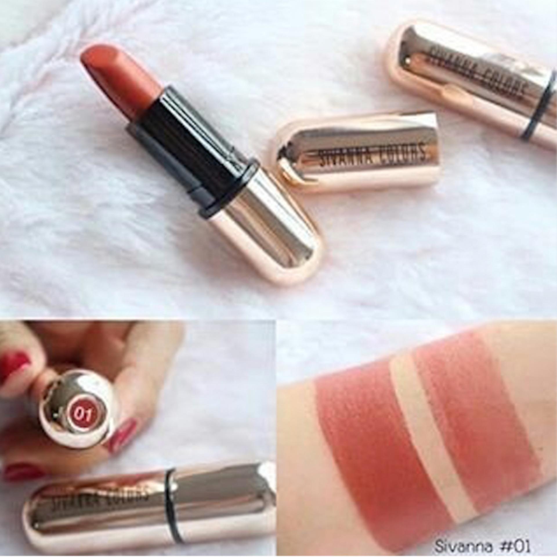 Sivanna Colors Matte Stay Lipstick Kiss me ปอกทอง เบอร์ 01 Sivanna Colors Matte Stay Lipstick Kiss me ปอกทอง เบอร์ 01