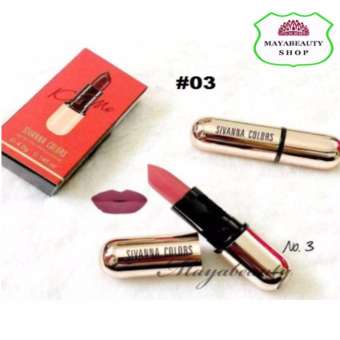 SIVANNA COLORS MATTE STAY LIPSTICK KISS ME #03 ลิปสติกคิสมี เบอร์ 3 SIVANNA COLORS MATTE STAY LIPSTICK KISS ME #03 ลิปสติกคิสมี เบอร์ 3