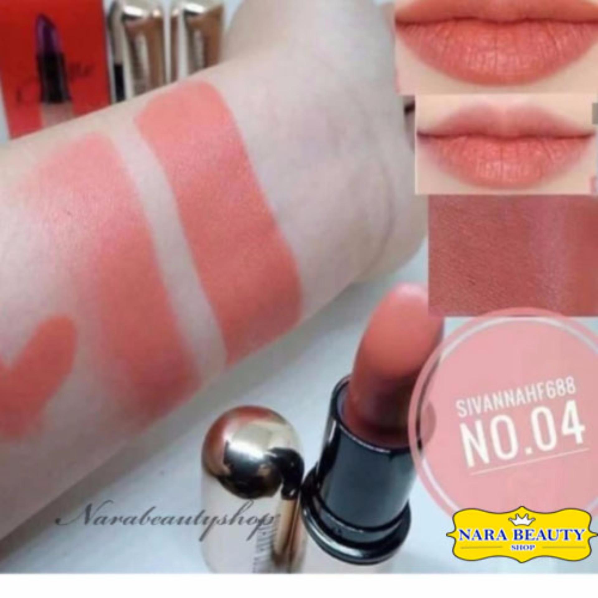 SIVANNA COLORS MATTE STAY LIPSTICK KISS ME #04 ลิปสติกคิสมี เบอร์ 4 SIVANNA COLORS MATTE STAY LIPSTICK KISS ME #04 ลิปสติกคิสมี เบอร์ 4