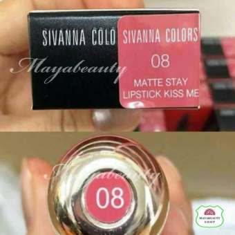 SIVANNA COLORS MATTE STAY LIPSTICK KISS ME #08 ลิปสติกคิสมี เบอร์ 8 SIVANNA COLORS MATTE STAY LIPSTICK KISS ME #08 ลิปสติกคิสมี เบอร์ 8