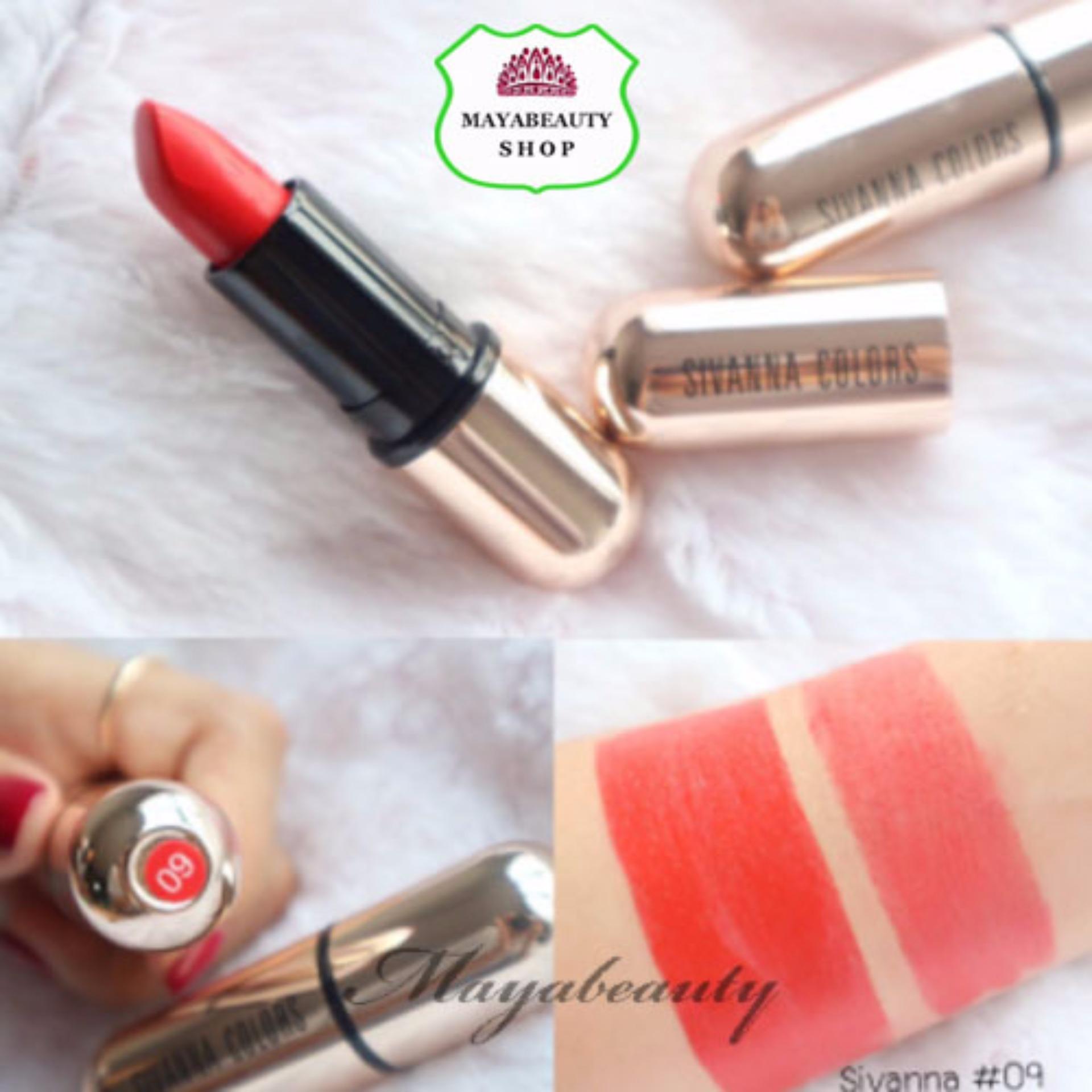 SIVANNA COLORS MATTE STAY LIPSTICK KISS ME #09 ลิปสติกคิสมี เบอร์ 9 SIVANNA COLORS MATTE STAY LIPSTICK KISS ME #09 ลิปสติกคิสมี เบอร์ 9