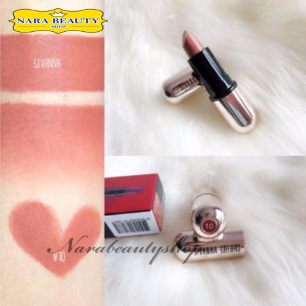 SIVANNA COLORS MATTE STAY LIPSTICK KISS ME #10 ลิปสติกคิสมี เบอร์ 10 SIVANNA COLORS MATTE STAY LIPSTICK KISS ME #10 ลิปสติกคิสมี เบอร์ 10
