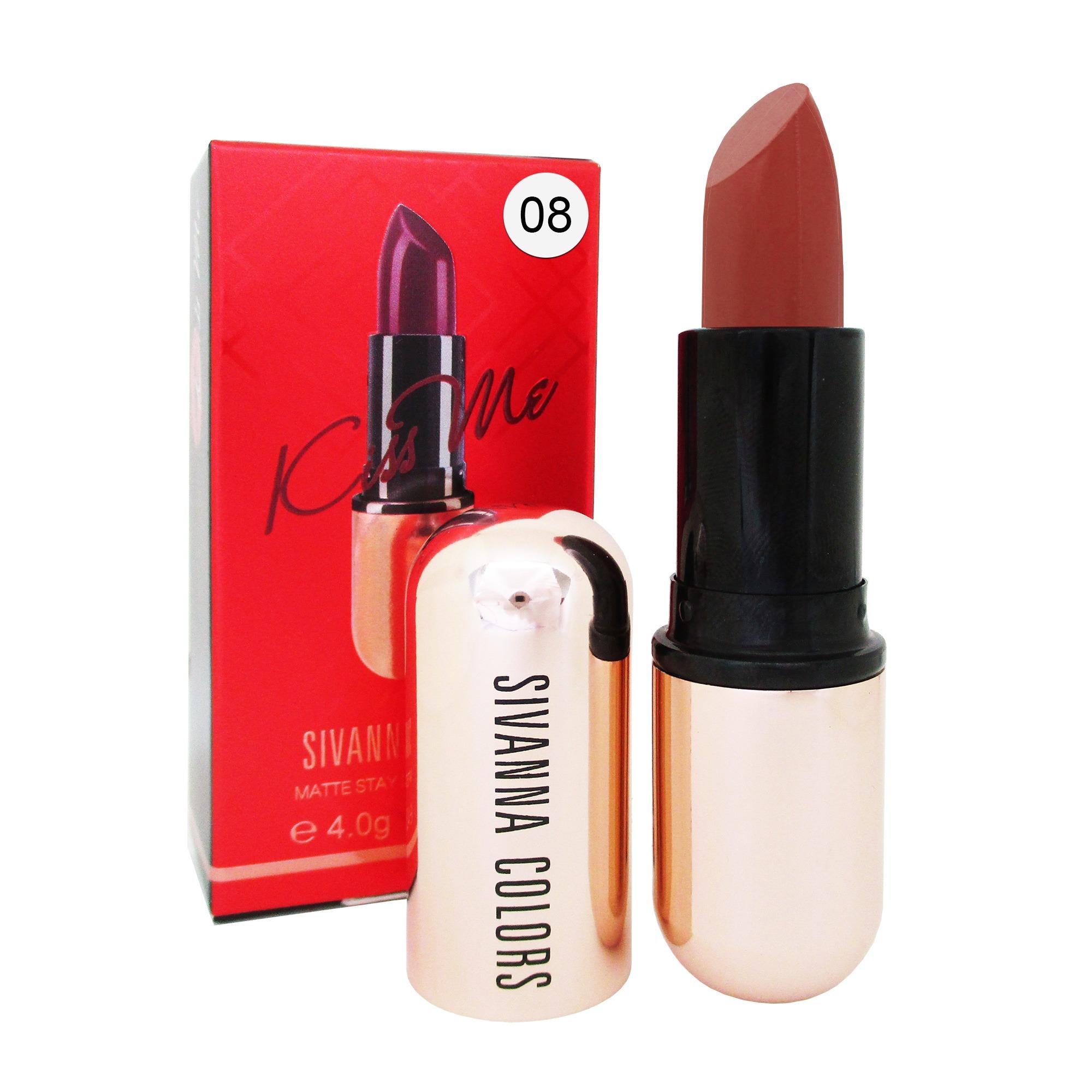 Sivanna Colors Matte Stay Lipstick Kiss Me HF688 ซีเวียน่า คิสมี ลิปสติก ลิปเนื้อแมท ลิป สิวันนา