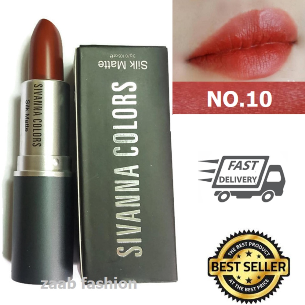 Sivanna Colors lipstick (Zaab Fashion) Silk Matte ลิปสติค ซิเวียน่า รุ่นใหม่ เนื้อแมท ติดทนนาน สีสวย โด่งดังมากในโลก Social คอนเฟิร์มโดย บล็อกเกอร์ชื่อดังมากมาย Sivanna Colors lipstick (Zaab Fashion) Silk Matte ลิปสติค ซิเวียน่า รุ่นใหม่ เนื้อแมท ติดทนนาน สีสวย โด่งดังมากในโลก Social คอนเฟิร์มโดย บล็อกเกอร์ชื่อดังมากมาย