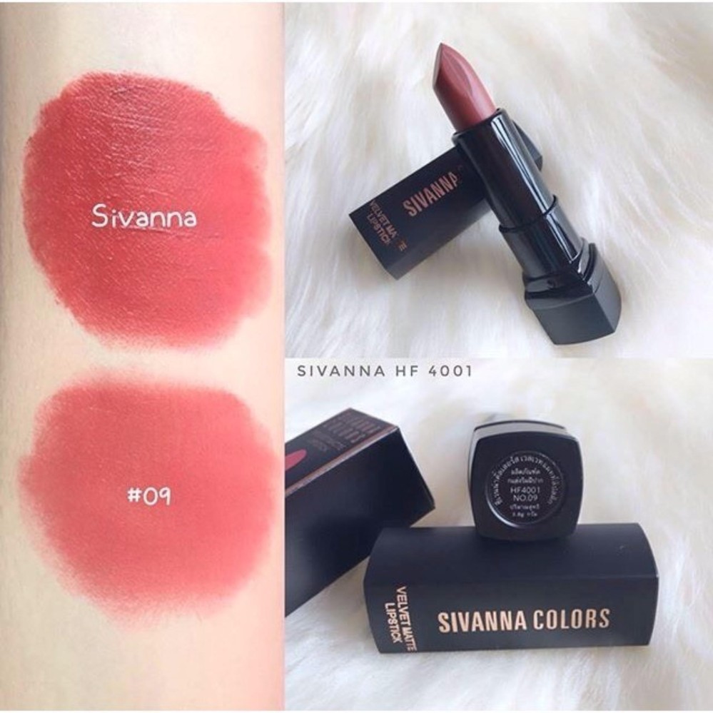 Sivanna Colors Valvet Matte Lipstick HF4001 ลิปสิวันนาเนื้อแมท Sivanna Colors Valvet Matte Lipstick HF4001 ลิปสิวันนาเนื้อแมท