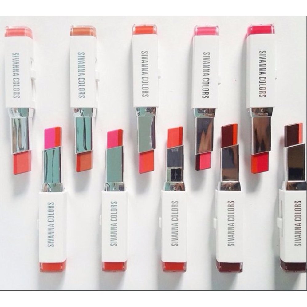 Sivanna Double Color Lipstick #202 ลิปสติก 2 โทน เทรนด์ใหม่จากเกาหลี