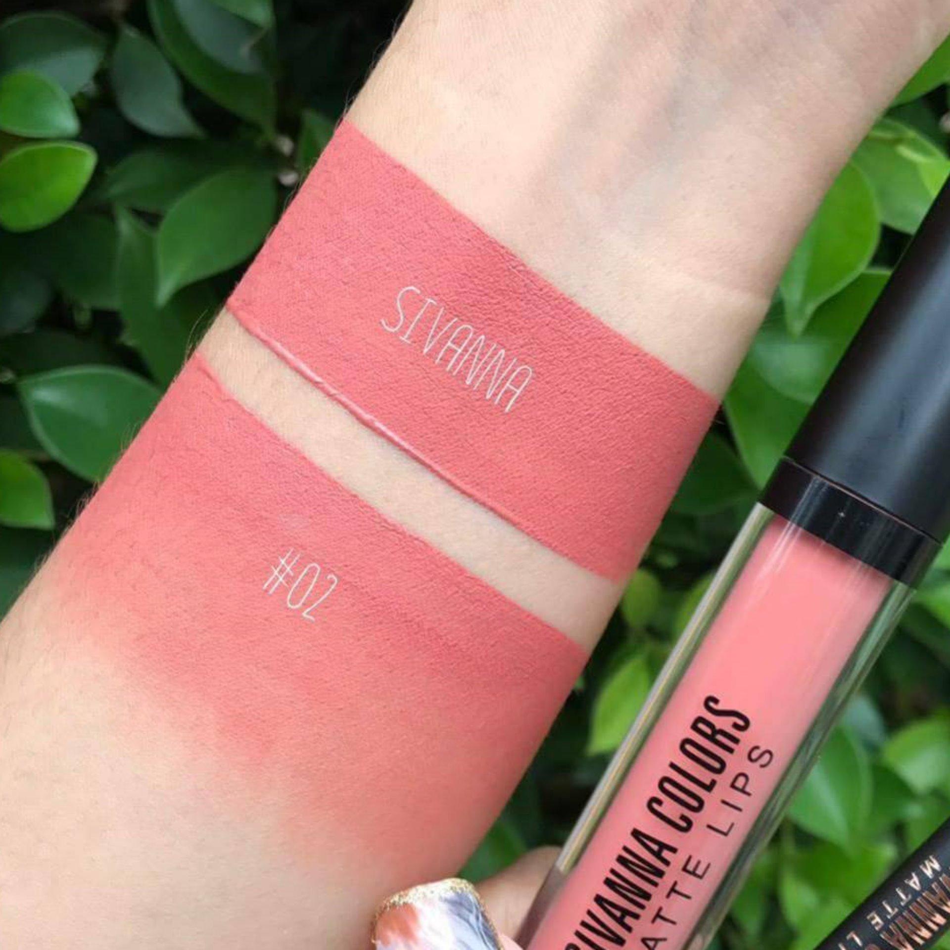 ลิป sivanna matte พร้อมลิปไลเนอร์ #02