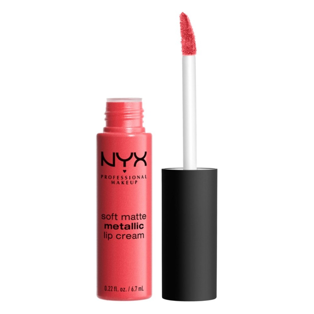 นิกซ์ โปรเฟสชั่นแนล เมคอัพ ซอฟต์ แมท เมทัลลิค ลิป ครีม - SMMLC07 MANILA NYX Professional Makeup SOFT MATTE METALLIC LIP CREAM - SMMLC07 MANILA Pout Party