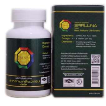 สาหร่ายเกลียวทอง เบส Spirulina 100% (1 กระปุก) สาหร่ายเกลียวทอง เบส Spirulina 100% (1 กระปุก)