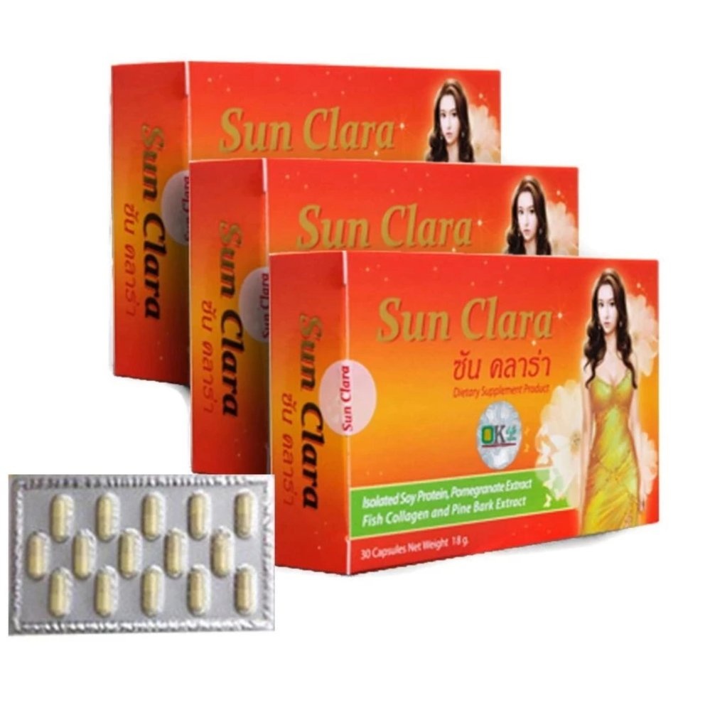 Sun Clara กล่องสีส้ม (30 แคปซูล x 3 กล่อง) (2) แสดงความคิดเห็น