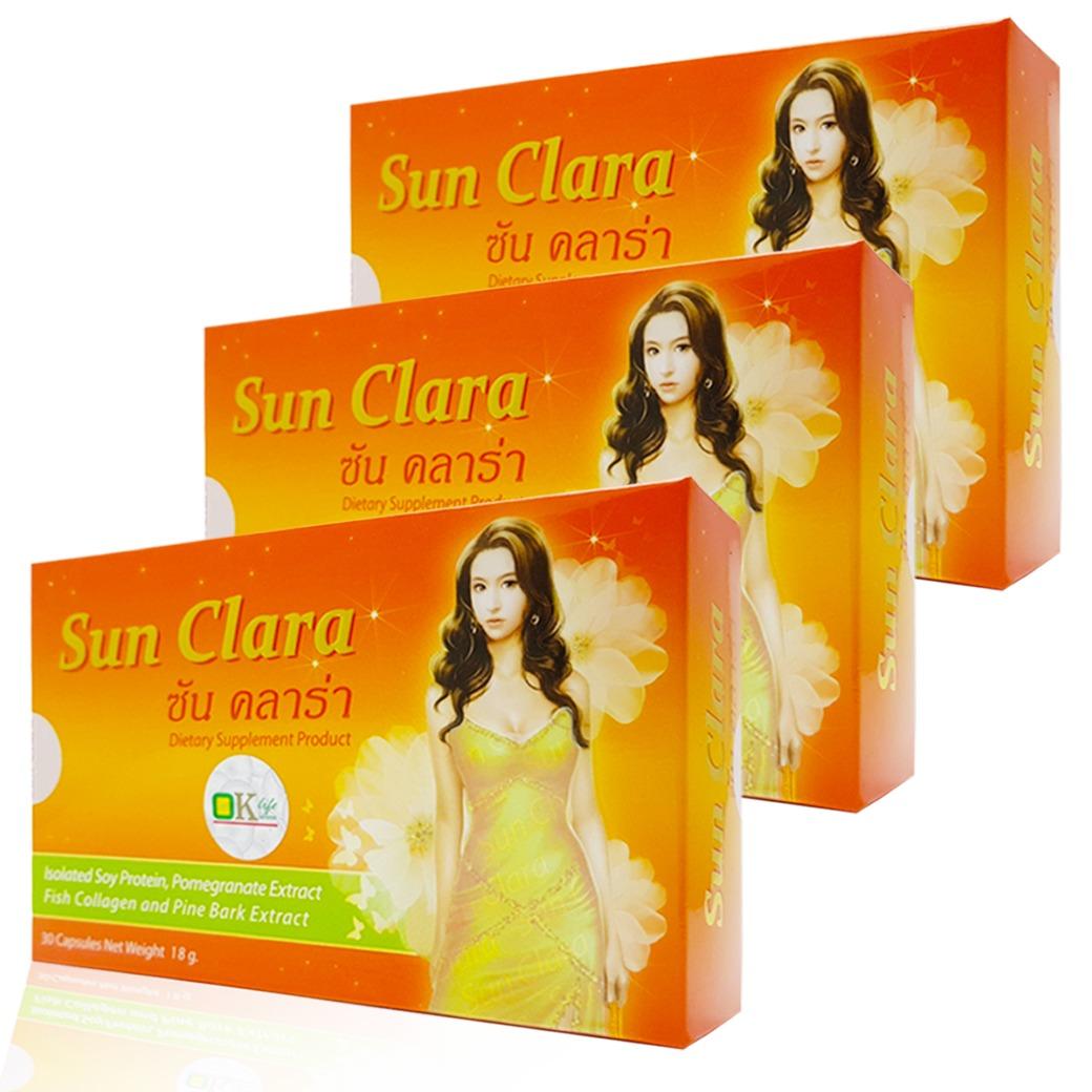 Sunclara ซันคล่ารา 3 กล่อง x 90 แคปซูล Sunclara ซันคล่ารา 3 กล่อง x 90 แคปซูล