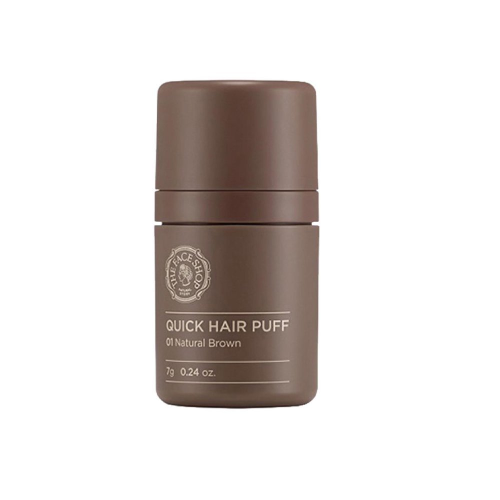 The Face Shop Quick Hair Puff ช่วยปิดเหม่งหรือบริเวณที่ผมบาง พัฟนุ่ม ไม่ก่อให้เกิดการระคายเคือง 7g #01 Natural Brown (1 กระปุก) The Face Shop Quick Hair Puff ช่วยปิดเหม่งหรือบริเวณที่ผมบาง พัฟนุ่ม ไม่ก่อให้เกิดการระคายเคือง 7g #01 Natural Brown (1 กระปุก)