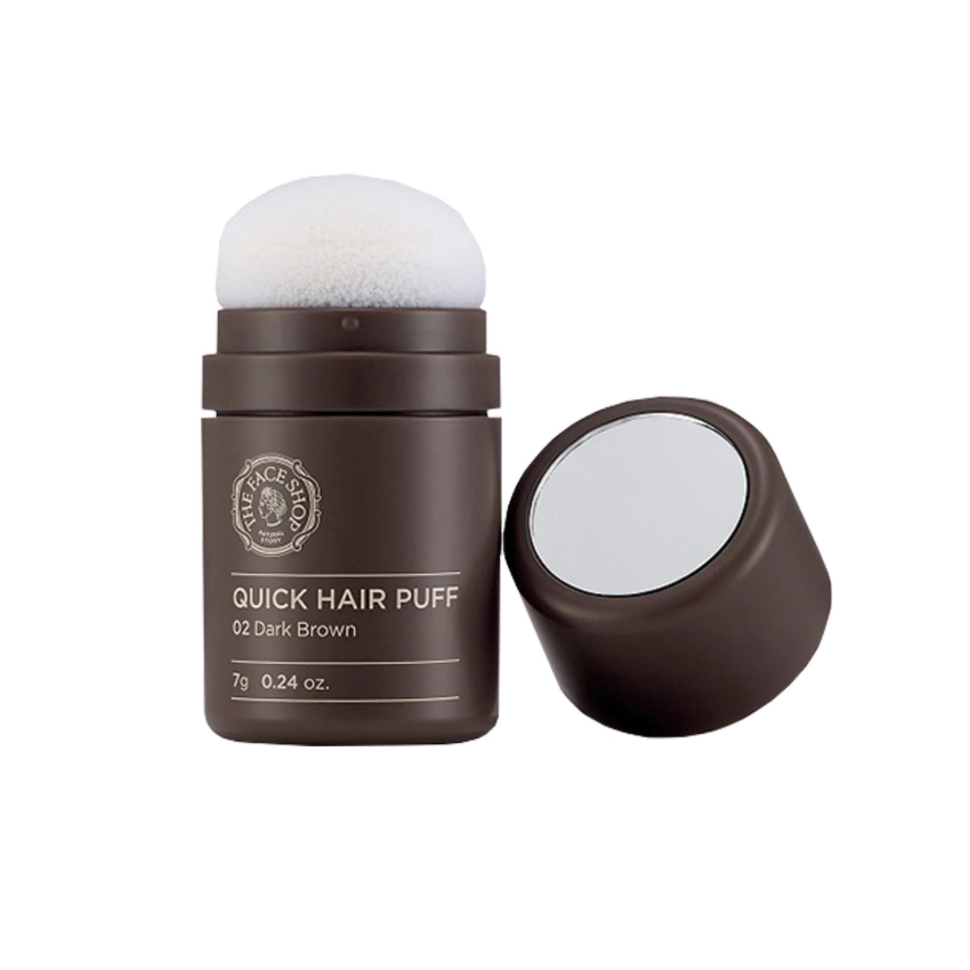 The Face Shop Quick Hair Puff ช่วยปิดเหม่งหรือบริเวณที่ผมบาง พัฟนุ่ม ไม่ก่อให้เกิดการระคายเคือง 7g # 02 Dark Brown (1 กระปุก) The Face Shop Quick Hair Puff ช่วยปิดเหม่งหรือบริเวณที่ผมบาง พัฟนุ่ม ไม่ก่อให้เกิดการระคายเคือง 7g # 02 Dark Brown (1 กระปุก)