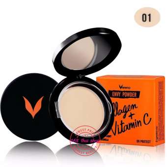 Verena Envy Powder (10 g.) แป้งพัฟ ผสม Collagen + Vitamin C #01