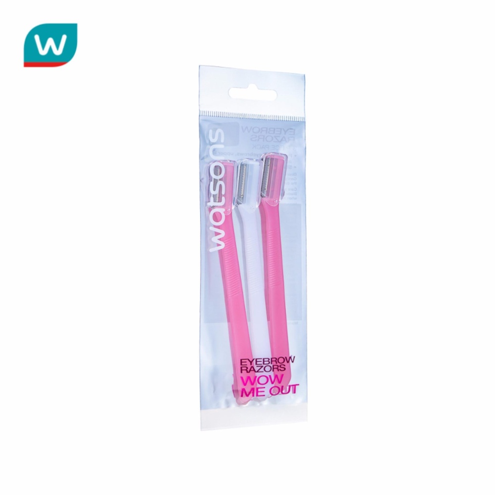 WATSONS วัตสัน มีดโกนกันคิ้ว แพ็ค 3ชิ้น WATSONS วัตสัน มีดโกนกันคิ้ว แพ็ค 3ชิ้น
