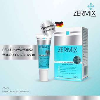 ZERMIX CREAM 15ml ครีมบำรุงสำหรับ ผิวบอบบาง แพ้ง่าย หน้าโดนสเตียรอย สูตรเยอรมัน ZERMIX CREAM 15ml ครีมบำรุงสำหรับ ผิวบอบบาง แพ้ง่าย หน้าโดนสเตียรอย สูตรเยอรมัน