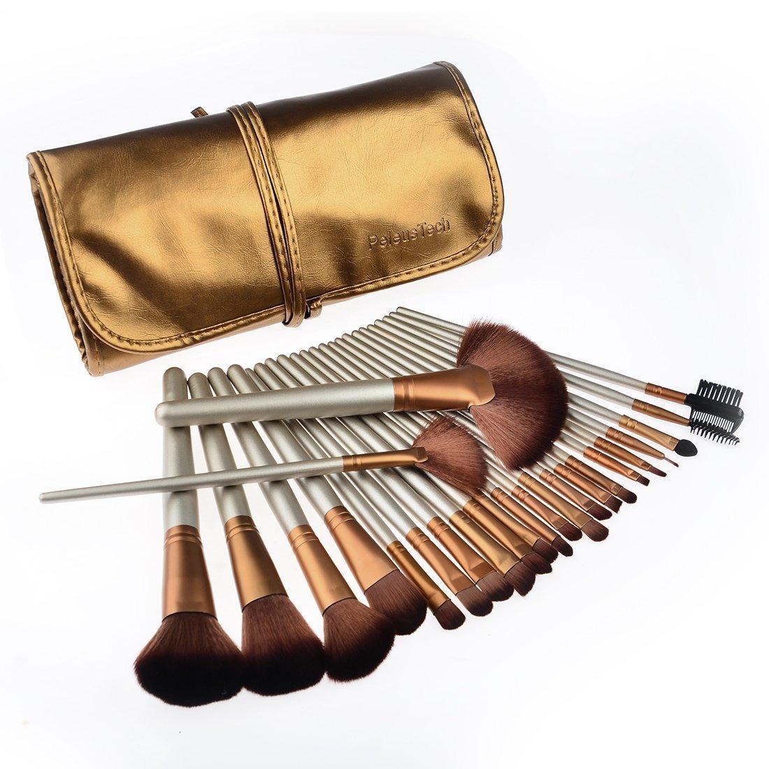 ชุดแปรงแต่งหน้า 24 ชิ้น ขนสังเคราะห์นิ่มพิเศษ(Golden)
