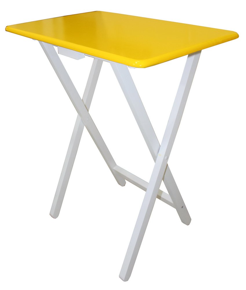 Intrend Design โต๊ะโน๊ตบุ๊ค ขาพับได้ ไม้ยางพารา - สีชมพู Intrend Design โต๊ะโน๊ตบุ๊ค ขาพับได้ ไม้ยางพารา - สีชมพู