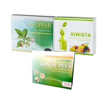 Reginar + KonJacPlus + Kiwista Detox ผลิตภัณฑ์อาหารเสริม ลดน้ำหนัก 3 อย่าง Reginar + KonJacPlus + Kiwista Detox ผลิตภัณฑ์อาหารเสริม ลดน้ำหนัก 3 อย่าง