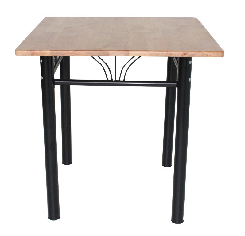 Inter Steel โต๊ะทานข้าว ท็อปสี่เหลี่ยม รุ่น 75x75-TW (ขาสีดำ/ท้อปไม้ยางพารา) Inter Steel โต๊ะทานข้าว ท็อปสี่เหลี่ยม รุ่น 75x75-TW (ขาสีดำ/ท้อปไม้ยางพารา)