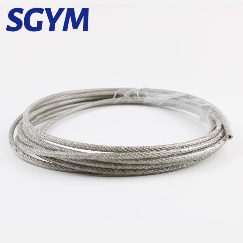 Meter Steel Pvc Coated Flexible Wire Rope Soft Cable Transparent