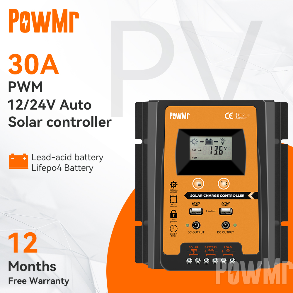 Powmr Pwm Solar Charge Controller Warranty Service V V A Solar