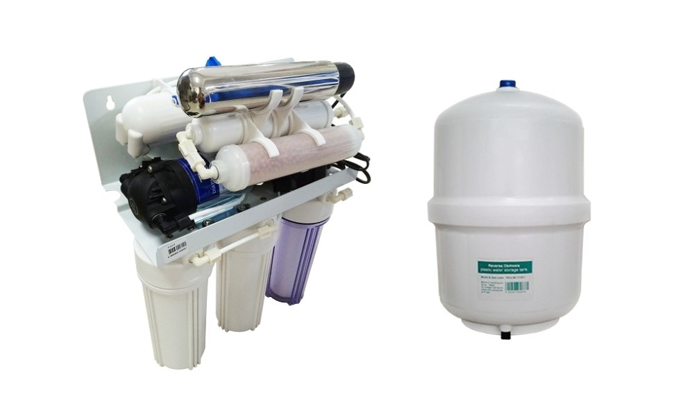 Fast Pure เครื่องกรองน้ำดื่ม 7 ขั้นตอนระบบ RO-UV น้ำแร่ คุณภาพดี (รับประกัน 1ปี)