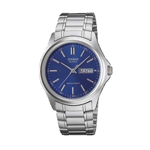 Casio Standard นาฬิกาข้อมือสุภาพบุรุษ สายสแตนเลส รุ่น MTP-1239D-1ADF - Silver