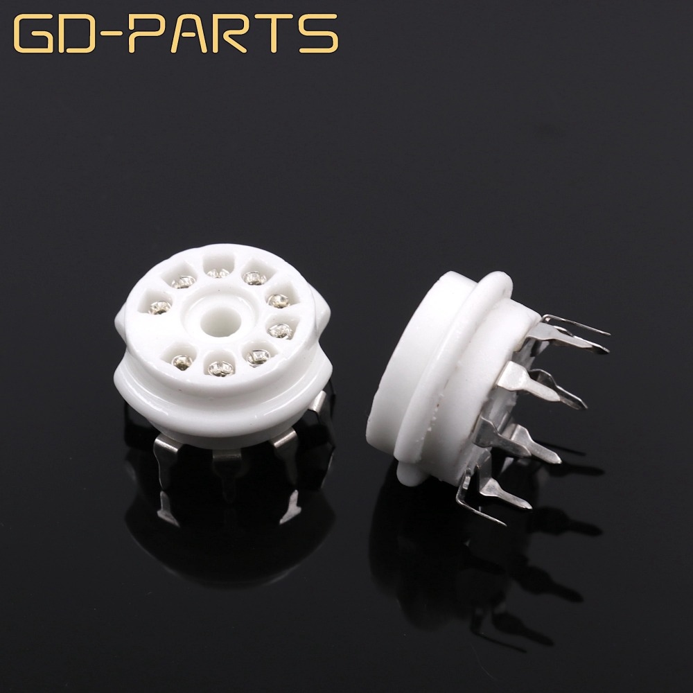 Pcb Mount Pin Ceramic Vacuum Tube Socket Valve Base For Ecc Dj