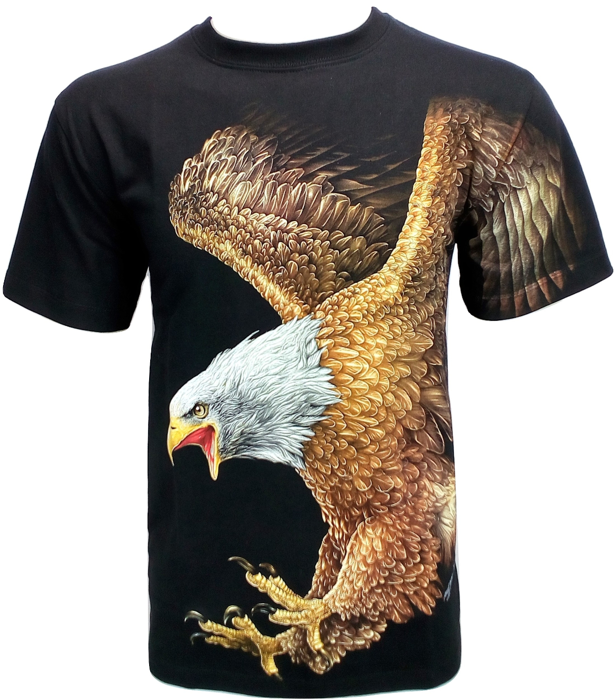 Rock Chang Fire Eagle T Shirt Glow In The Dark Black